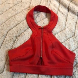 Red crop top nwot